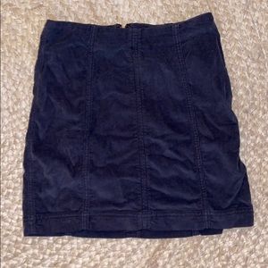 Corduroy mini skirt